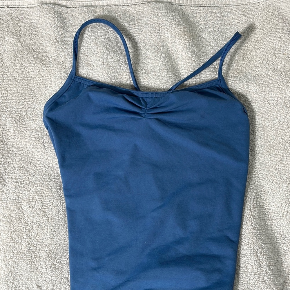 capezio blue leotard
